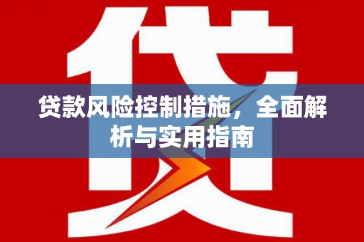 巴里坤贷款风险控制措施，全面解析与实用指南