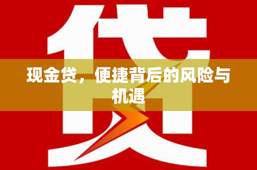 巴里坤现金贷，便捷背后的风险与机遇