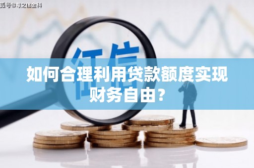 巴里坤如何合理利用贷款额度实现财务自由？