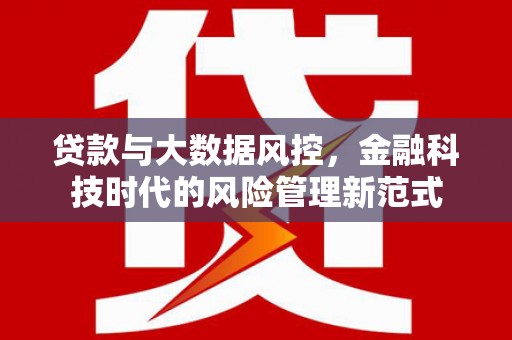 巴里坤贷款与大数据风控，金融科技时代的风险管理新范式