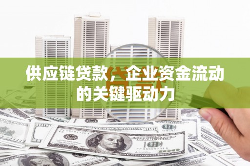 巴里坤供应链贷款，企业资金流动的关键驱动力