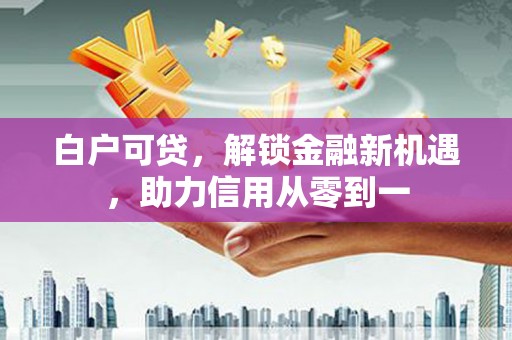 巴里坤白户可贷，解锁金融新机遇，助力信用从零到一