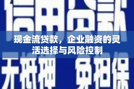 巴里坤现金流贷款，企业融资的灵活选择与风险控制