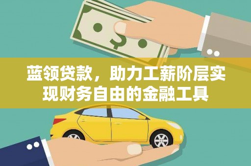 巴里坤蓝领贷款，助力工薪阶层实现财务自由的金融工具