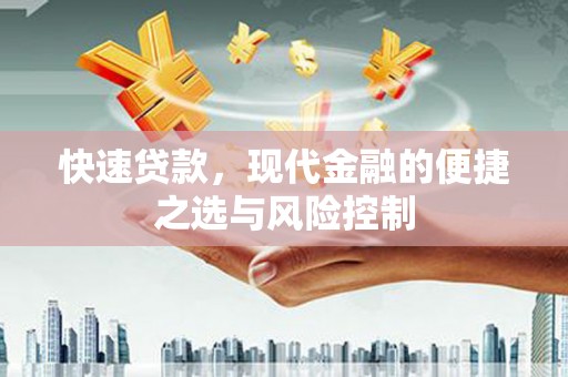 巴里坤快速贷款，现代金融的便捷之选与风险控制