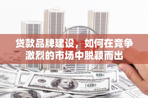 巴里坤贷款品牌建设，如何在竞争激烈的市场中脱颖而出