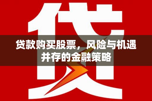 巴里坤贷款购买股票，风险与机遇并存的金融策略
