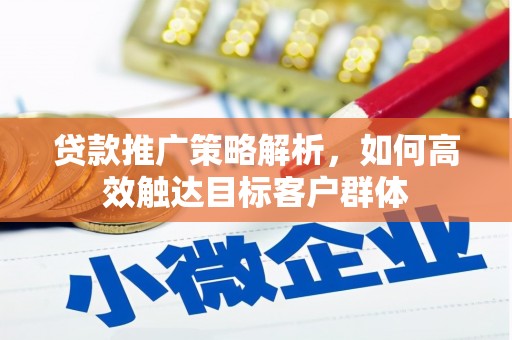 巴里坤贷款推广策略解析，如何高效触达目标客户群体