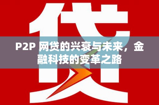 巴里坤P2P 网贷的兴衰与未来，金融科技的变革之路