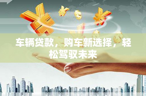 巴里坤车辆贷款，购车新选择，轻松驾驭未来
