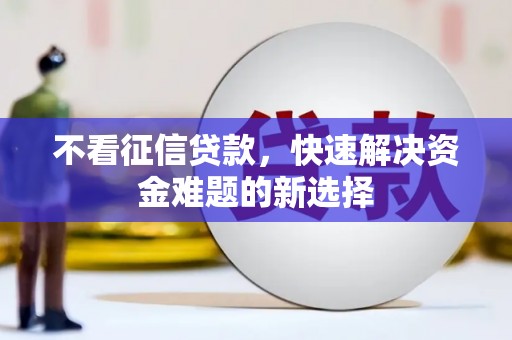 巴里坤不看征信贷款，快速解决资金难题的新选择