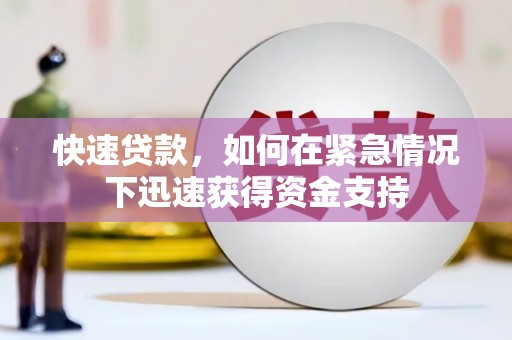 巴里坤快速贷款，如何在紧急情况下迅速获得资金支持