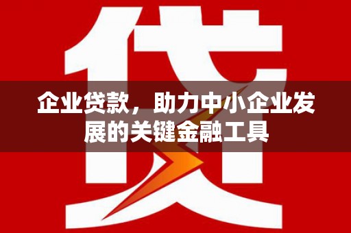 巴里坤企业贷款，助力中小企业发展的关键金融工具