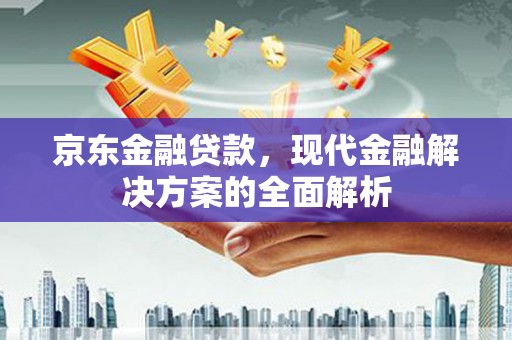 巴里坤京东金融贷款，现代金融解决方案的全面解析
