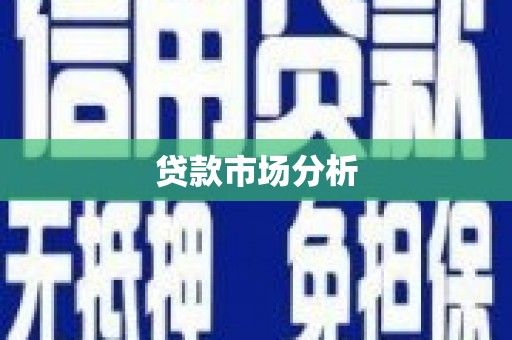 巴里坤贷款市场分析
