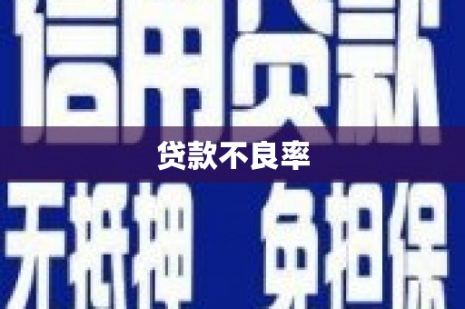 巴里坤贷款不良率