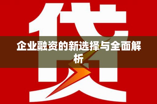 巴里坤企业融资的新选择与全面解析
