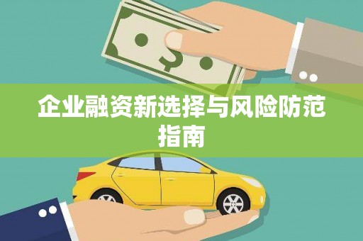 巴里坤企业融资新选择与风险防范指南