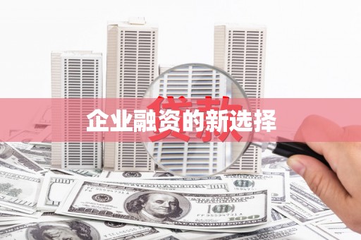 巴里坤企业融资的新选择